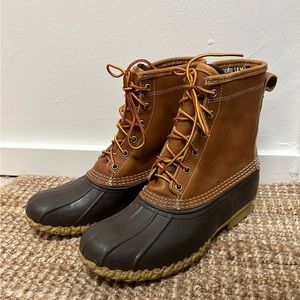 LL BEAN BOOTS MAINE USA Thinsulate Goretex Brown Leather 7 M 10 W